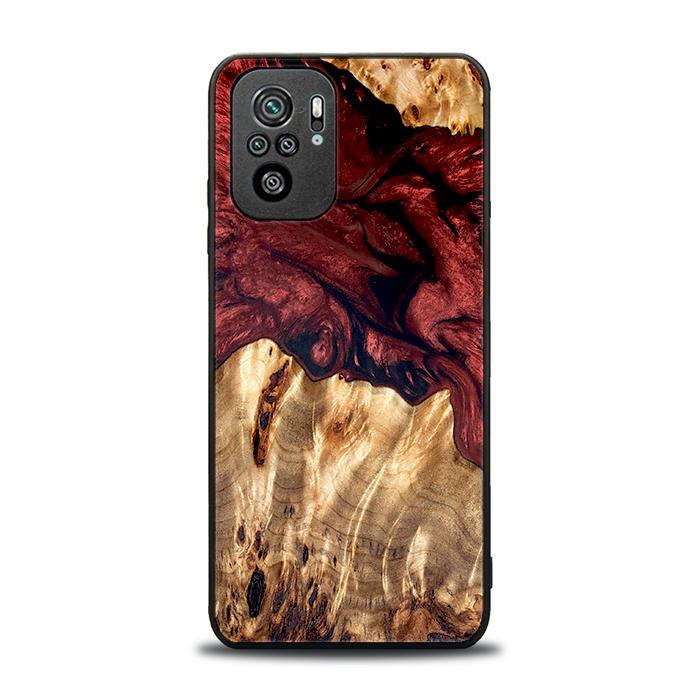 Xiaomi REDMI NOTE 10 Handyhülle aus Harz und Holz - Synergy#D121