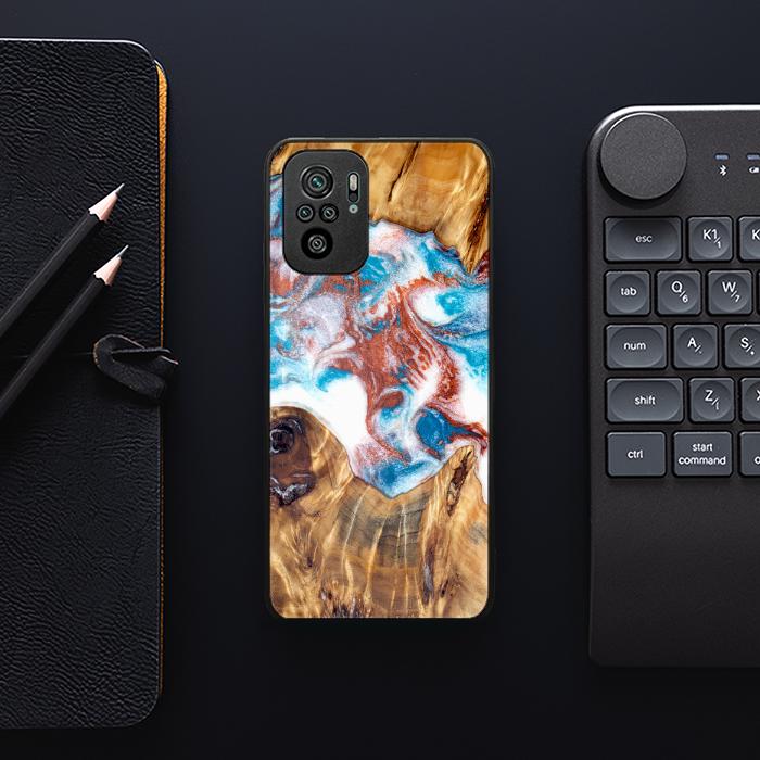 Xiaomi REDMI NOTE 10 Handyhülle aus Harz und Holz - Synergy#D125