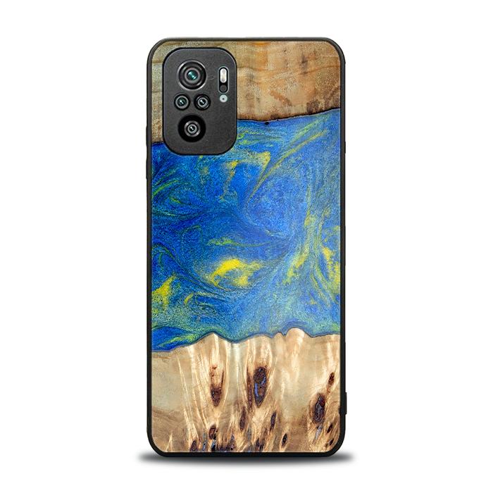 Xiaomi REDMI NOTE 10 Handyhülle aus Harz und Holz - Synergy#D128