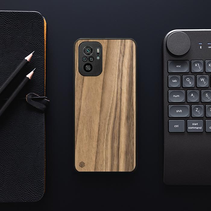 Xiaomi REDMI NOTE 10 Handyhülle aus Holz - Nussbaum