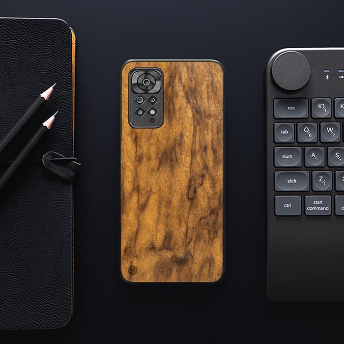 Xiaomi REDMI NOTE 11 Pro / 11 Pro 5G Handyhülle aus Holz - Imbuia