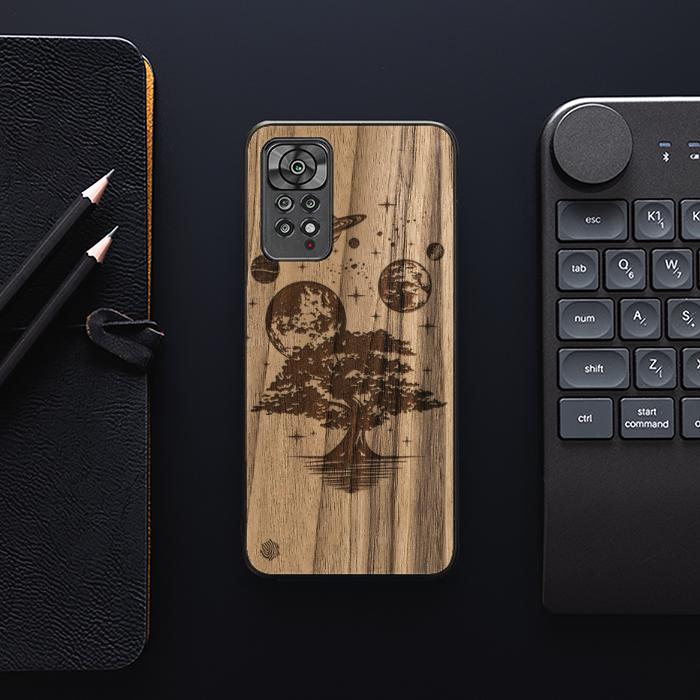 Xiaomi REDMI NOTE 11 Pro / 11 Pro 5G Handyhülle aus Holz - Galactic Garden