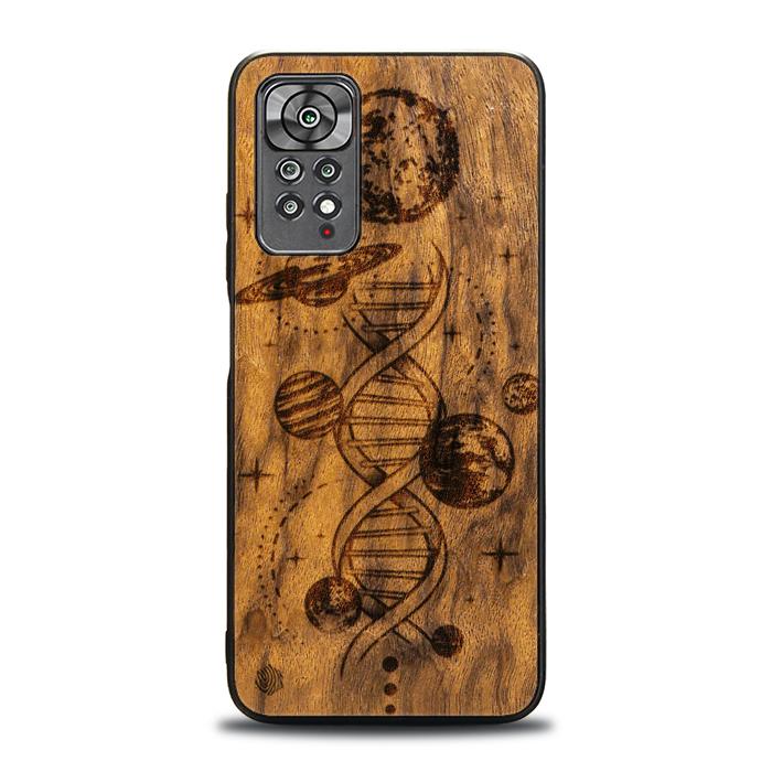 Xiaomi REDMI NOTE 11 Pro / 11 Pro 5G Handyhülle aus Holz - Space DNA (Imbuia)
