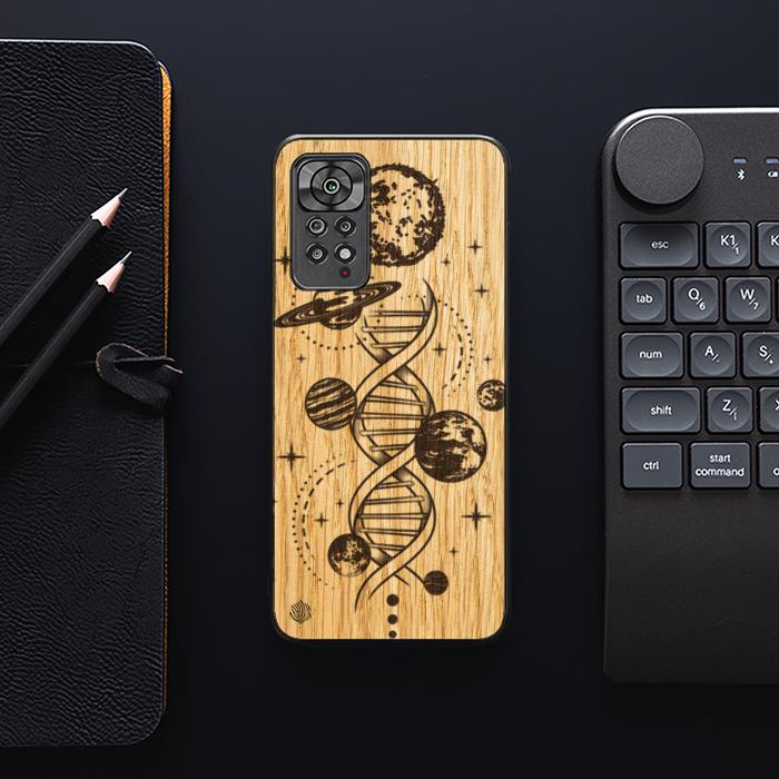 Xiaomi REDMI NOTE 11 Pro / 11 Pro 5G Handyhülle aus Holz - Space DNA (Eiche)