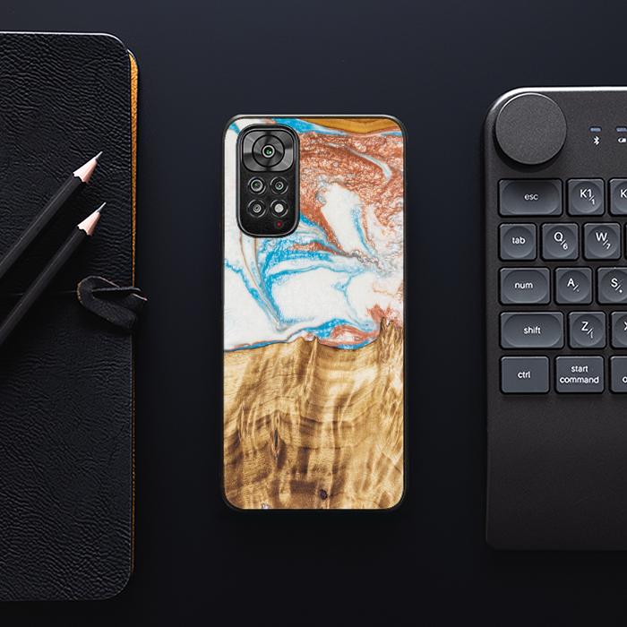 Xiaomi REDMI NOTE 11 / 11S Handyhülle aus Harz und Holz - SYNERGY#47