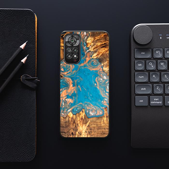 Xiaomi REDMI NOTE 11 / 11S Handyhülle aus Harz und Holz - SYNERGY#B22
