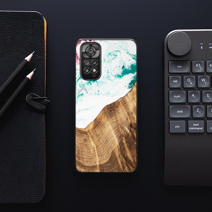 Xiaomi REDMI NOTE 11 / 11S Handyhülle aus Harz und Holz - SYNERGY#C14