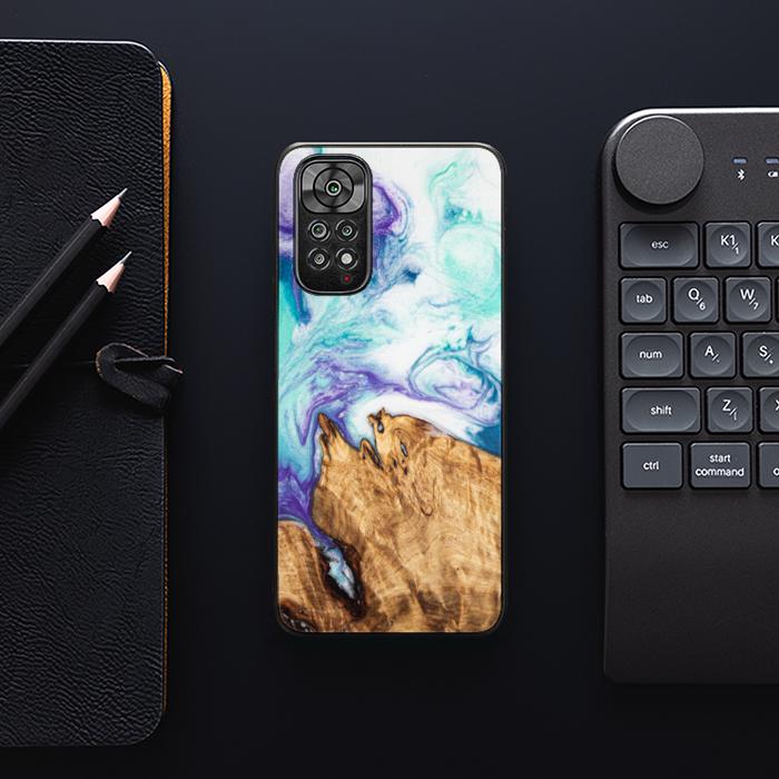 Xiaomi REDMI NOTE 11 / 11S Handyhülle aus Harz und Holz - SYNERGY#C17