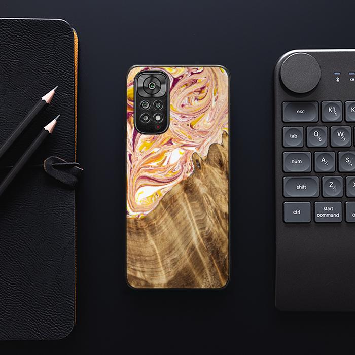 Xiaomi REDMI NOTE 11 / 11S Handyhülle aus Harz und Holz - SYNERGY#C48
