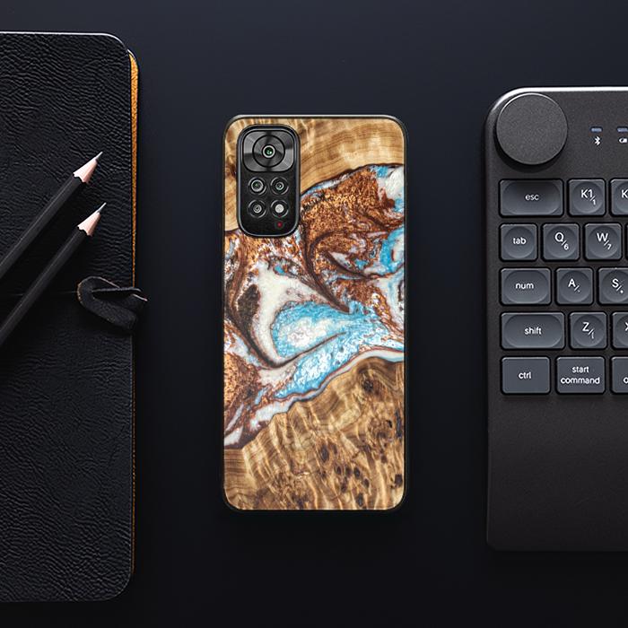 Xiaomi REDMI NOTE 11 / 11S Handyhülle aus Harz und Holz - Synergy#B11