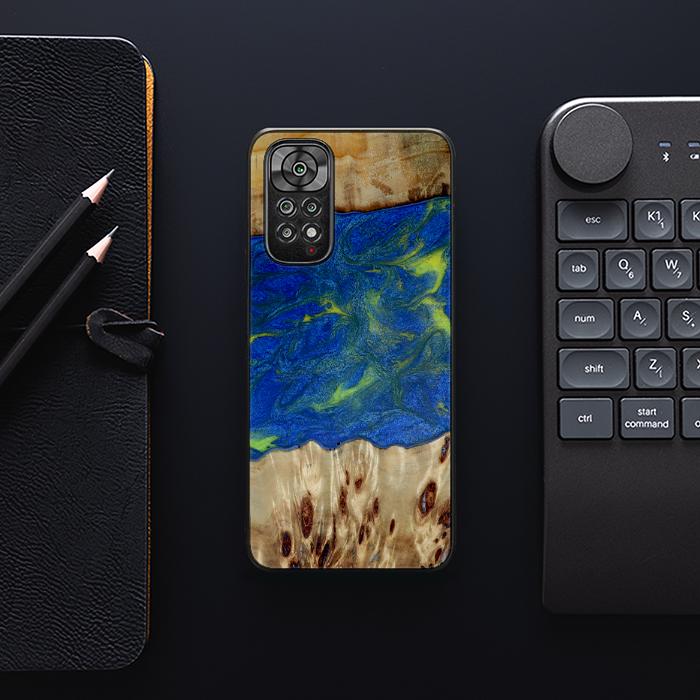 Xiaomi REDMI NOTE 11 / 11S Handyhülle aus Harz und Holz - Synergy#D102