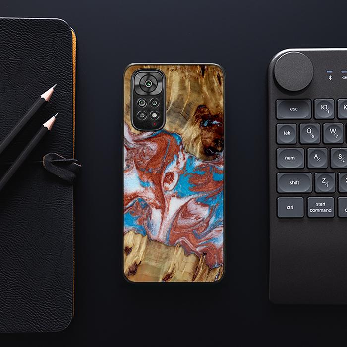 Xiaomi REDMI NOTE 11 / 11S Handyhülle aus Harz und Holz - Synergy#D103