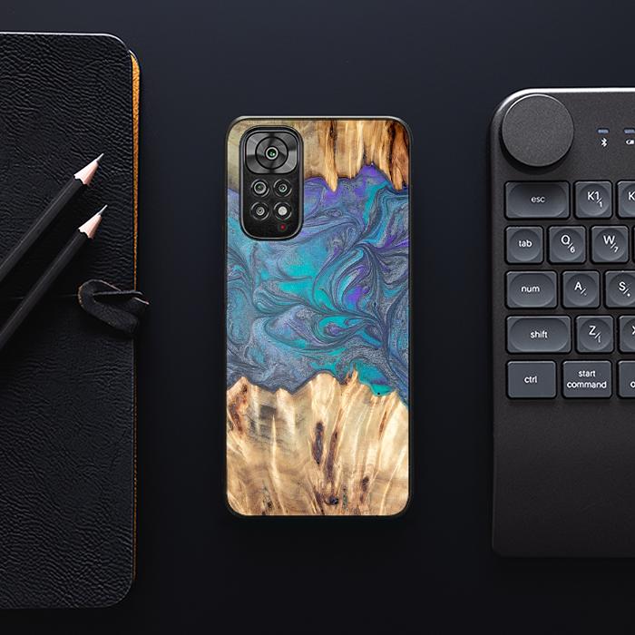 Xiaomi REDMI NOTE 11 / 11S Handyhülle aus Harz und Holz - Synergy#D107
