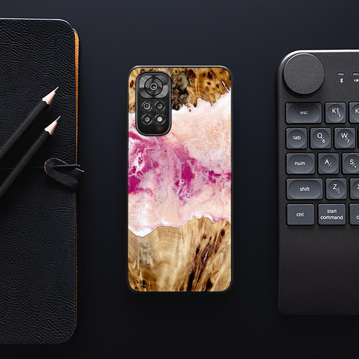 Xiaomi REDMI NOTE 11 / 11S Handyhülle aus Harz und Holz - Synergy#D119