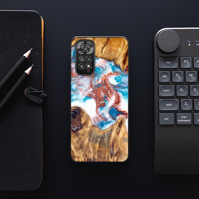 Xiaomi REDMI NOTE 11 / 11S Handyhülle aus Harz und Holz - Synergy#D125