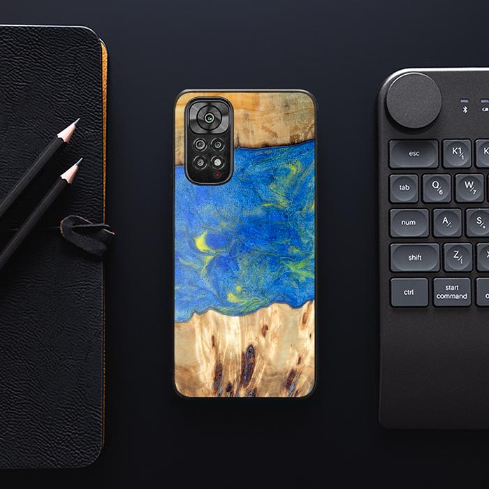 Xiaomi REDMI NOTE 11 / 11S Handyhülle aus Harz und Holz - Synergy#D131