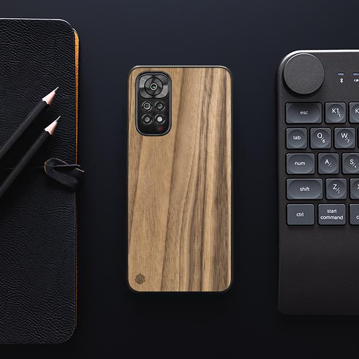 Xiaomi REDMI NOTE 11 / 11S Handyhülle aus Holz - Nussbaum