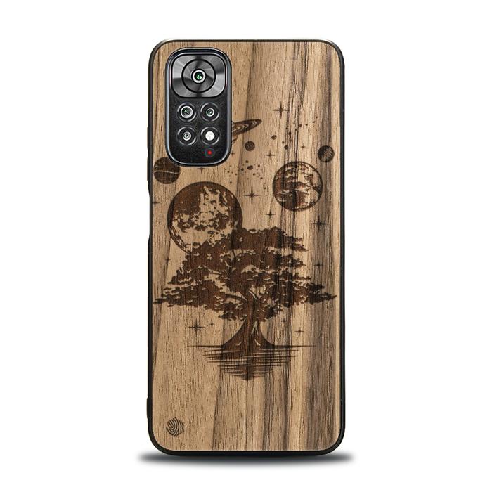 Xiaomi REDMI NOTE 11 / 11S Handyhülle aus Holz - Galactic Garden