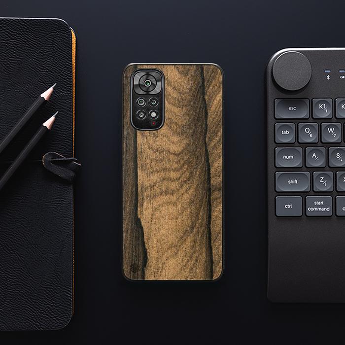 Xiaomi REDMI NOTE 11 / 11S Handyhülle aus Holz - Ziricote