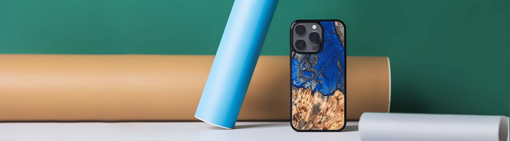 Apple iPhone 13 Mini Resin & Wood Phone Cases