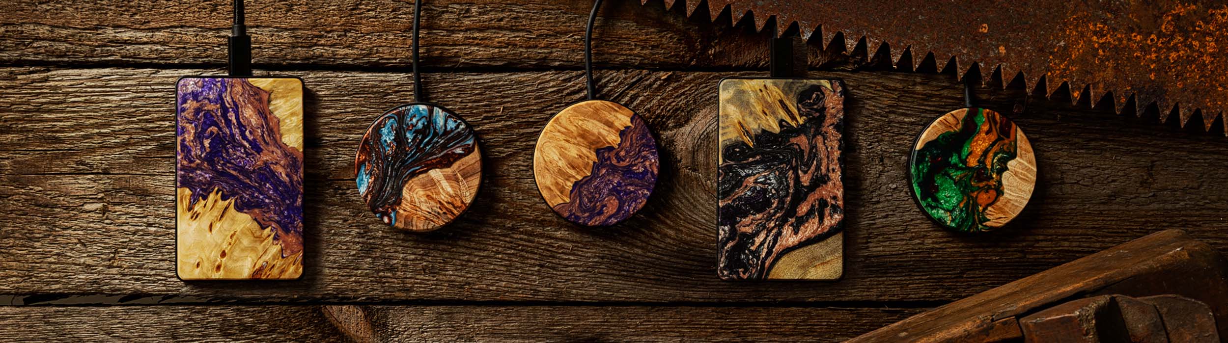 Resin & Wood Wireless Chargers