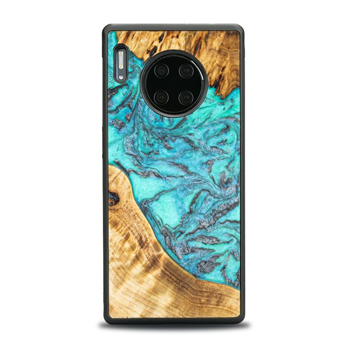 Huawei Mate 30 Pro Handyhülle aus Harz und Holz - Synergy#E13