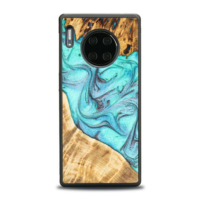 Huawei Mate 30 Pro Handyhülle aus Harz und Holz - Synergy#E16