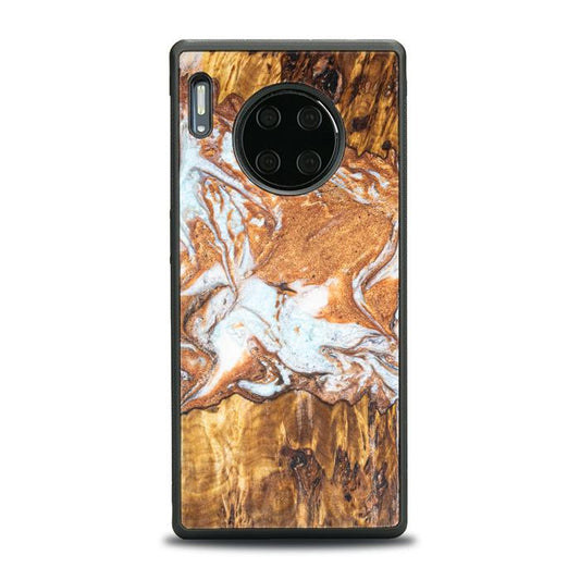 Huawei Mate 30 Pro Handyhülle aus Harz und Holz - Synergy#E18