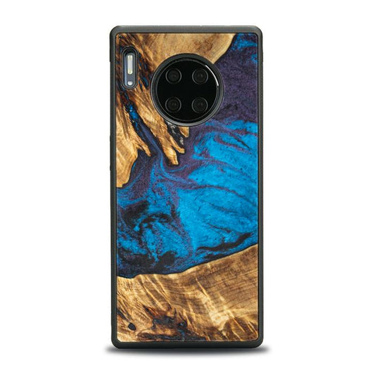 Huawei Mate 30 Pro Handyhülle aus Harz und Holz - Synergy#E21