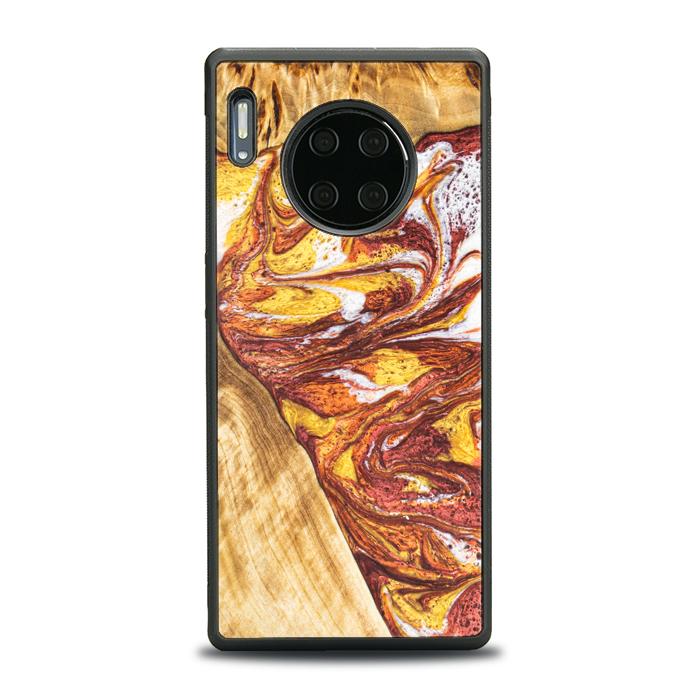 Huawei Mate 30 Pro Handyhülle aus Harz und Holz - Synergy#E4
