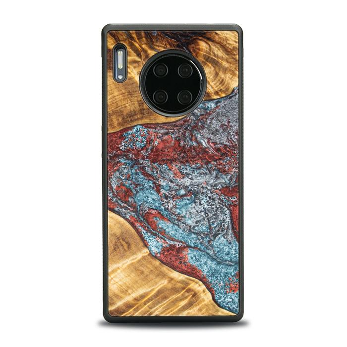 Huawei Mate 30 Pro Handyhülle aus Harz und Holz - Synergy#E7