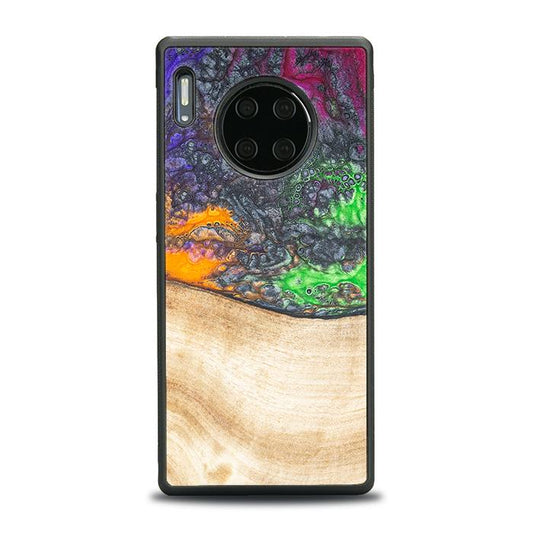 Huawei Mate 30 Pro Handyhülle aus Harz und Holz - Synergy#F1