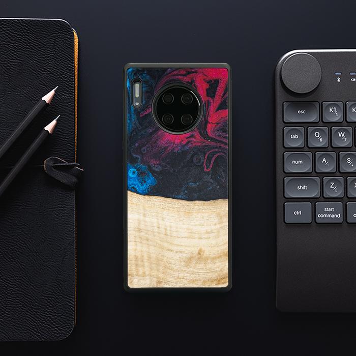 Huawei Mate 30 Pro Handyhülle aus Harz und Holz - Synergy#F14