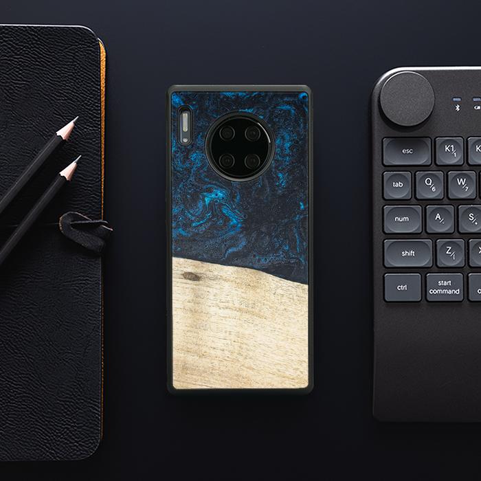 Huawei Mate 30 Pro Handyhülle aus Harz und Holz - Synergy#F17