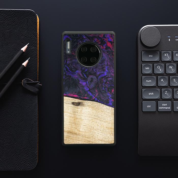 Huawei Mate 30 Pro Handyhülle aus Harz und Holz - Synergy#F18