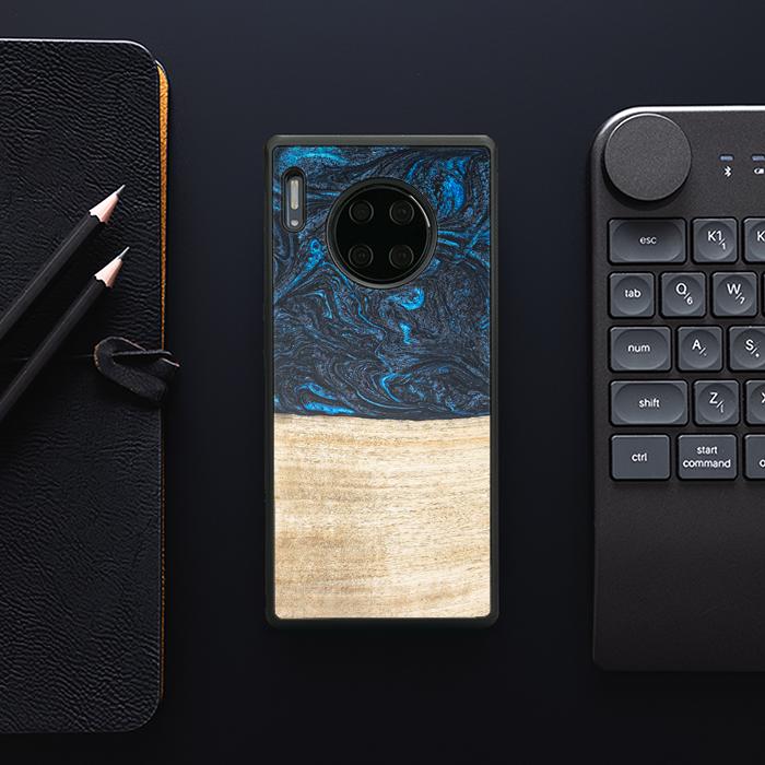 Huawei Mate 30 Pro Handyhülle aus Harz und Holz - Synergy#F19