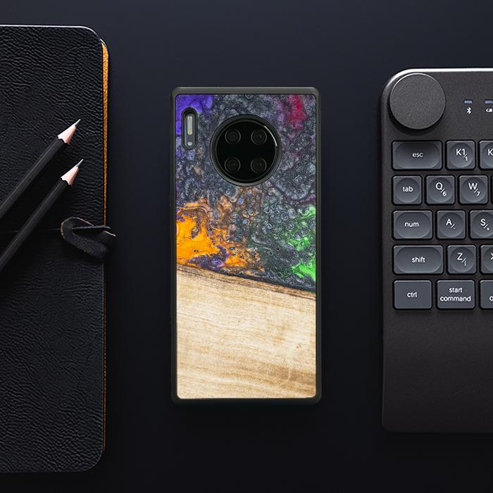 Huawei Mate 30 Pro Handyhülle aus Harz und Holz - Synergy#F20