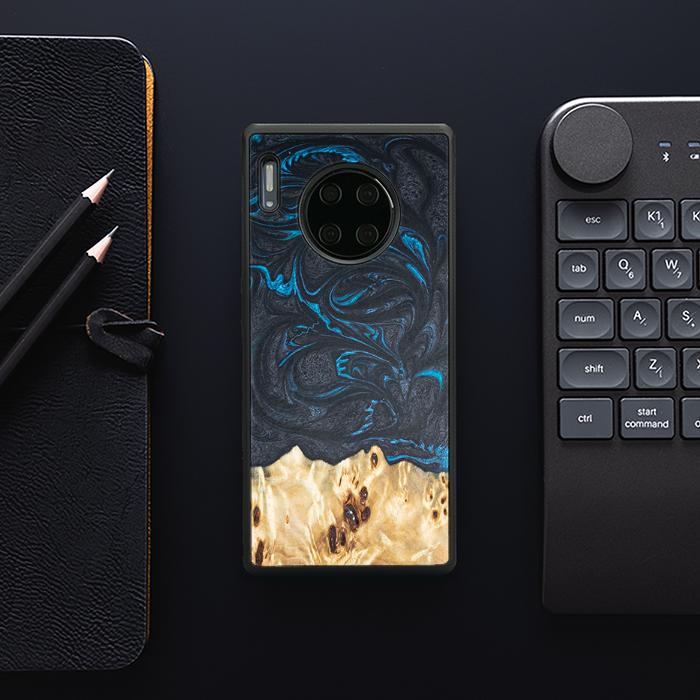 Huawei Mate 30 Pro Handyhülle aus Harz und Holz - Synergy#F21