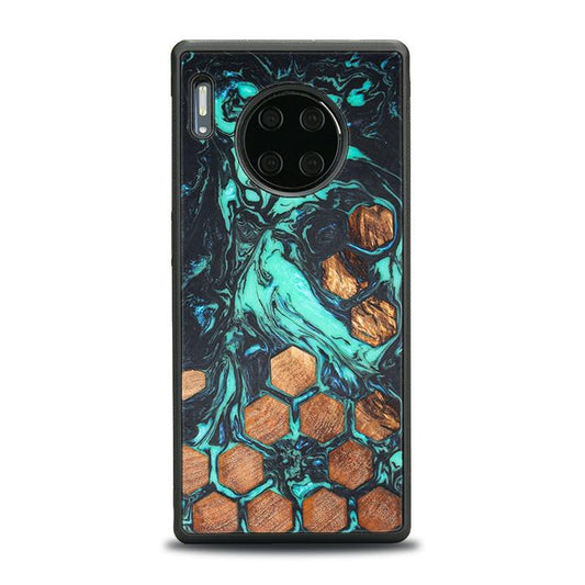 Huawei Mate 30 Pro Etui na telefon z żywicy i drewna - Synergy# F23