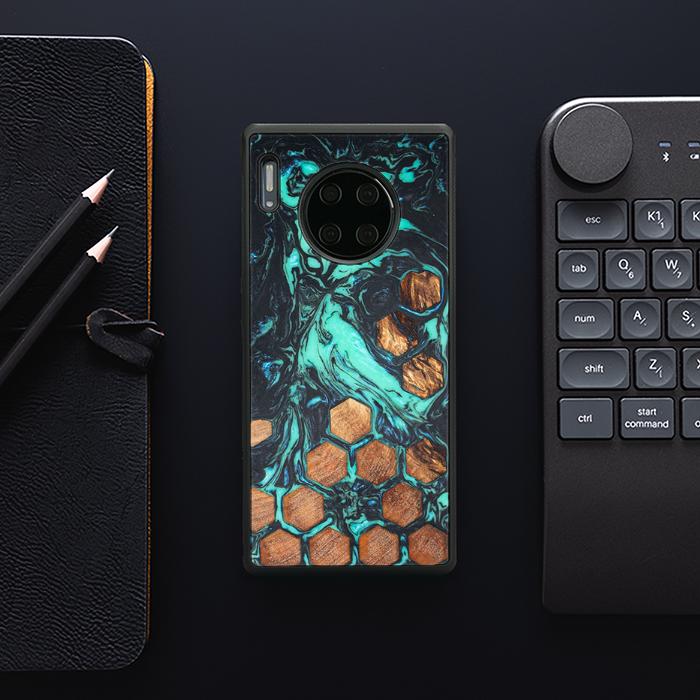 Huawei Mate 30 Pro Handyhülle aus Harz und Holz - Synergy#F23