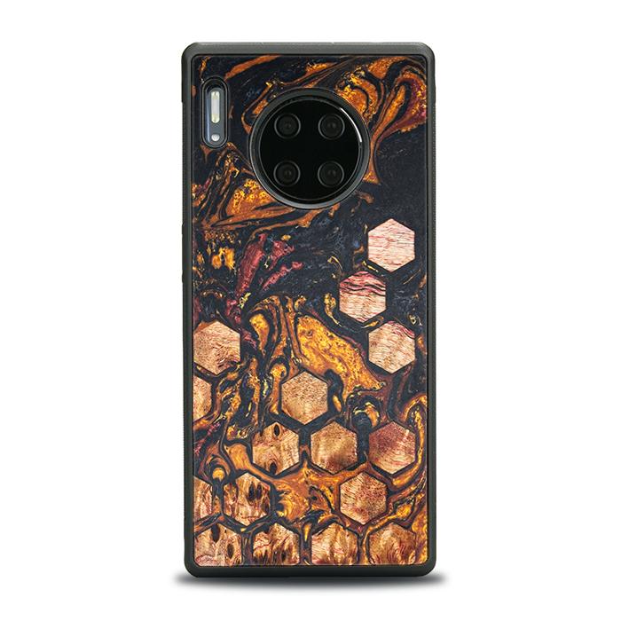Huawei Mate 30 Pro Handyhülle aus Harz und Holz - Synergy#F38