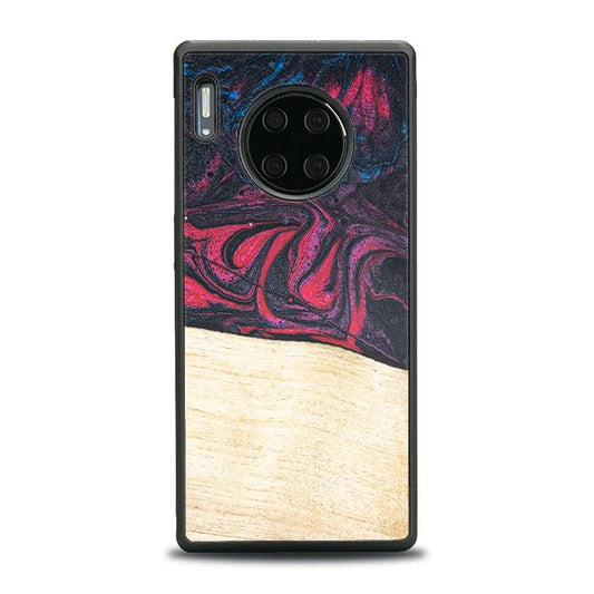 Huawei Mate 30 Pro Handyhülle aus Harz und Holz - Synergy#F5