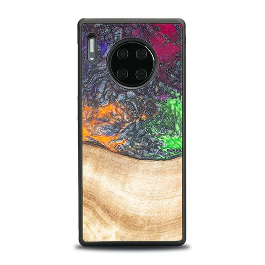 Huawei Mate 30 Pro Handyhülle aus Harz und Holz - Synergy#F6