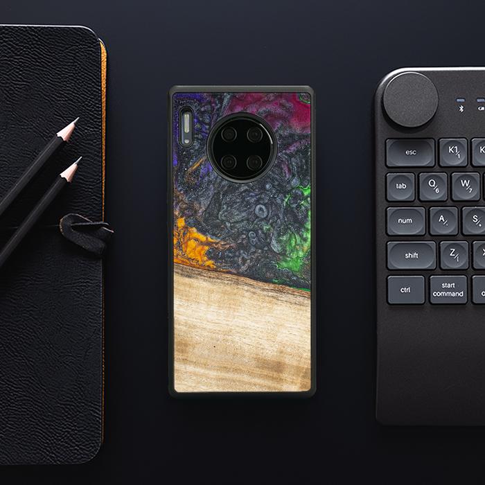 Huawei Mate 30 Pro Handyhülle aus Harz und Holz - Synergy#F8