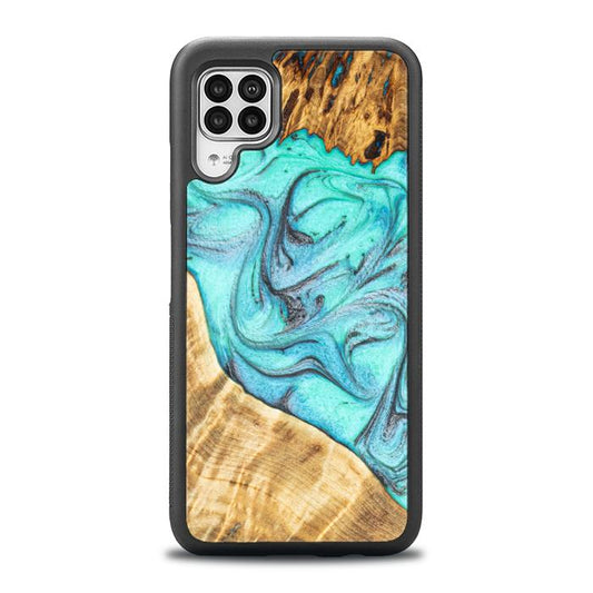 Huawei P40 lite Handyhülle aus Harz und Holz - Synergy#E16