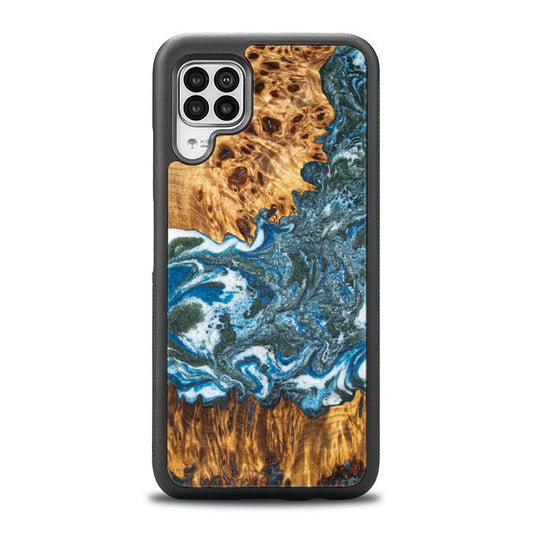 Huawei P40 lite Handyhülle aus Harz und Holz - Synergy#E17