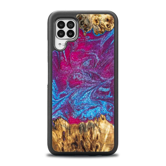 Huawei P40 lite Handyhülle aus Harz und Holz - Synergy#E3