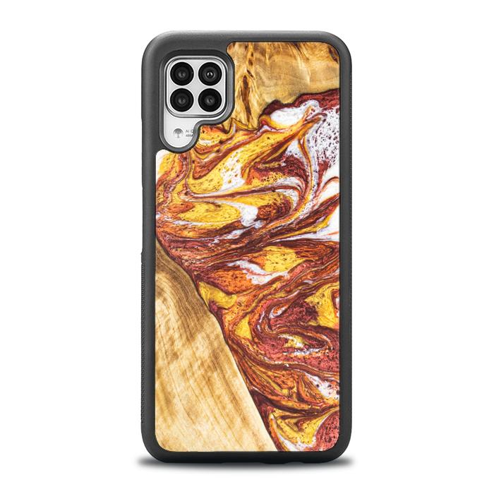 Huawei P40 lite Handyhülle aus Harz und Holz - Synergy#E4