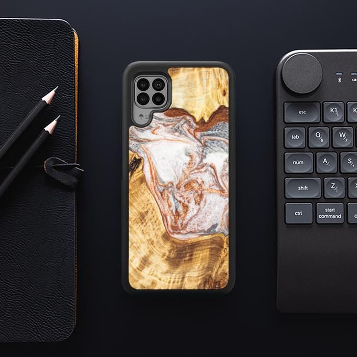 Huawei P40 lite Handyhülle aus Harz und Holz - Synergy#E5
