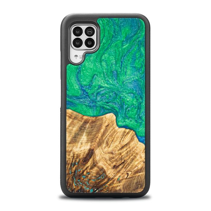 Huawei P40 lite Handyhülle aus Harz und Holz - Synergy#E8